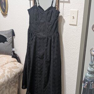 TJ Maxx Evolutionary Apparel Black Bodice Midi Dress